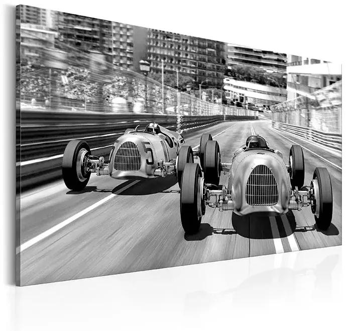 Obraz - Old Cars Racing Veľkosť: 120x80, Verzia: Na talianskom plátne