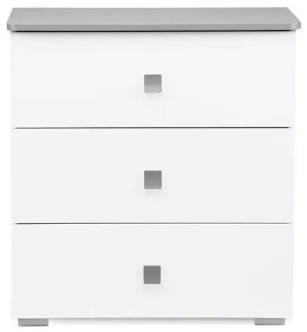 Komoda PABIS 87x83 cm biela/šedá