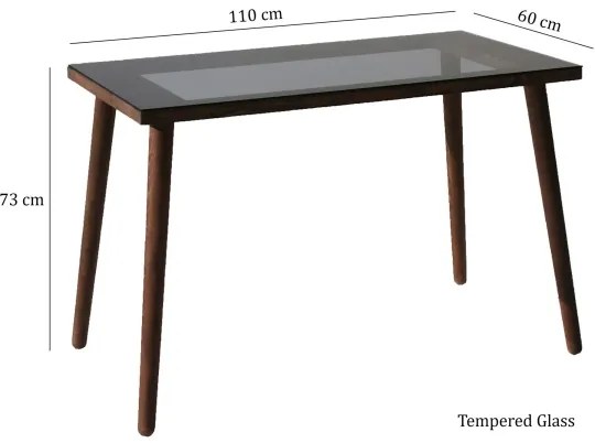 Pracovný stôl COZY 73x110 cm borovica/čierna