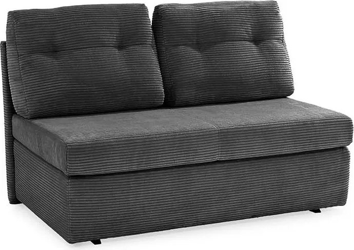 Rozkladacia pohovka Torben, šedá štrukturovaná látka