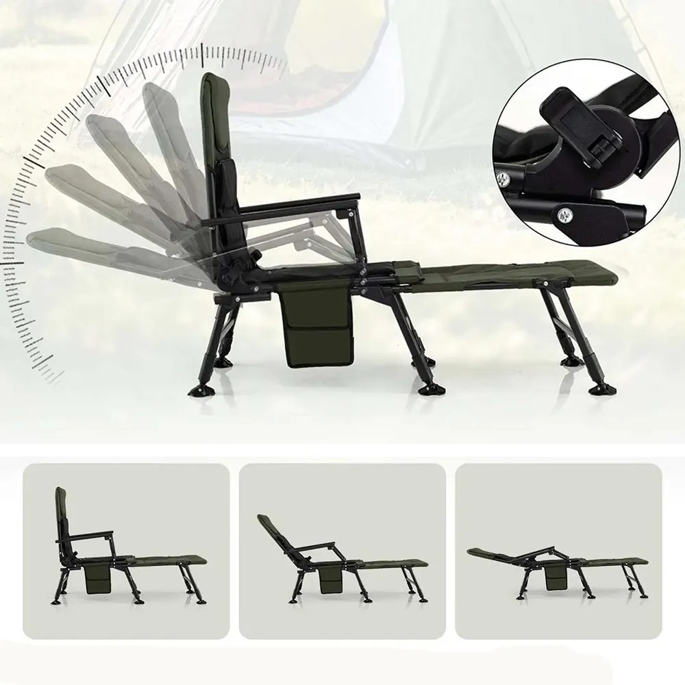 Veľká rybárska stolička s opierkou na nohy