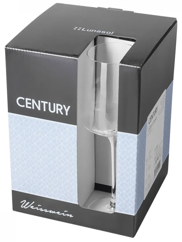 Poháre na biele víno 400 ml set 4 ks - Century Glas Lunasol - 322160
