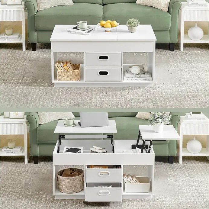 Autronic BONTEC Konferenčný stolík 100x50cm, mdf, drevo, AKF-E1021 WT Farba: Biela