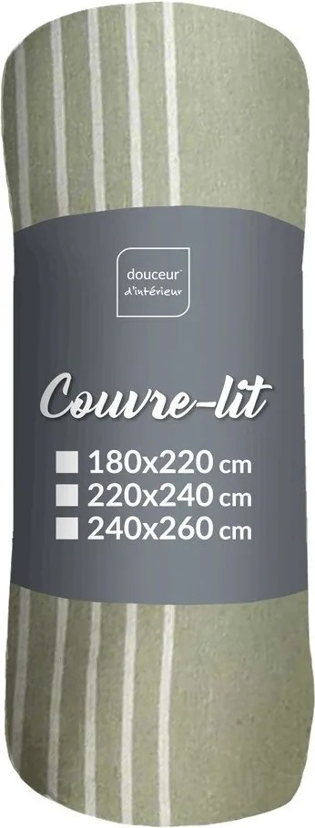 Zelený pléd 220x240 cm Adele – douceur d'intérieur