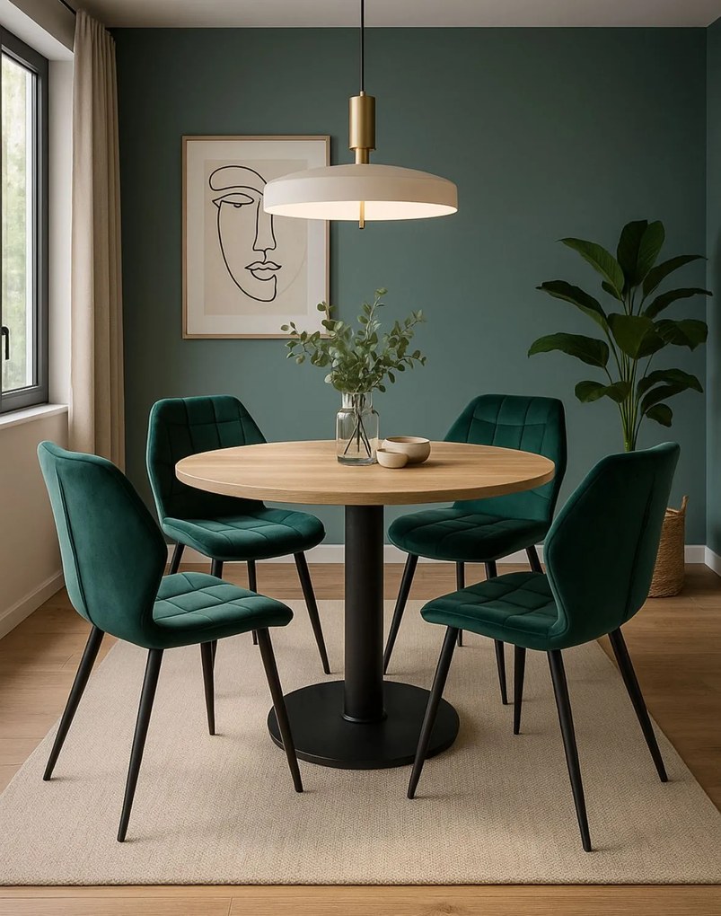 Stolička Jake Velvet zelená