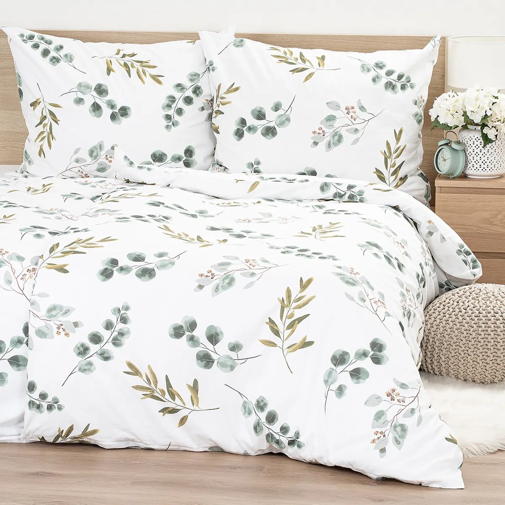 4Home Bavlnené obliečky Eukalyptus, 160 x 200 cm, 70 x 80 cm