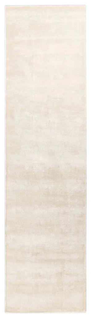 Viskózový koberec 80 x 300 cm svetlobéžový GESI II Beliani