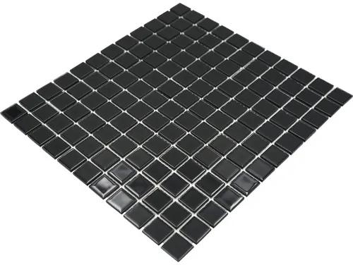 Sklenená mozaika CM 4050 čierna 30,5x32,5 cm