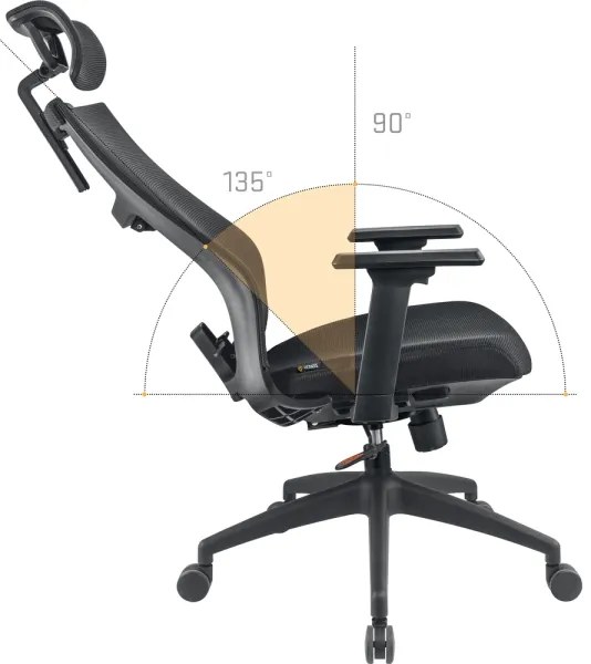 Yenkee - Kancelárska stolička čierna