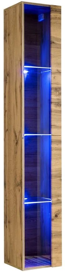 Závesná skrinka Switch Sklo WW1 Wotan + LED