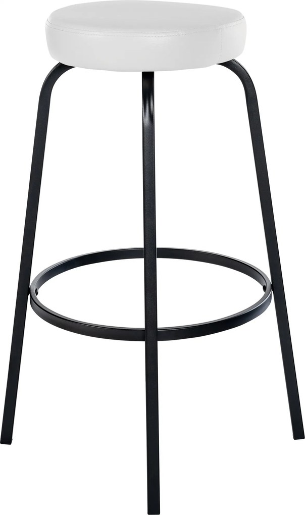 Barová stolička Kamari koženka - biela