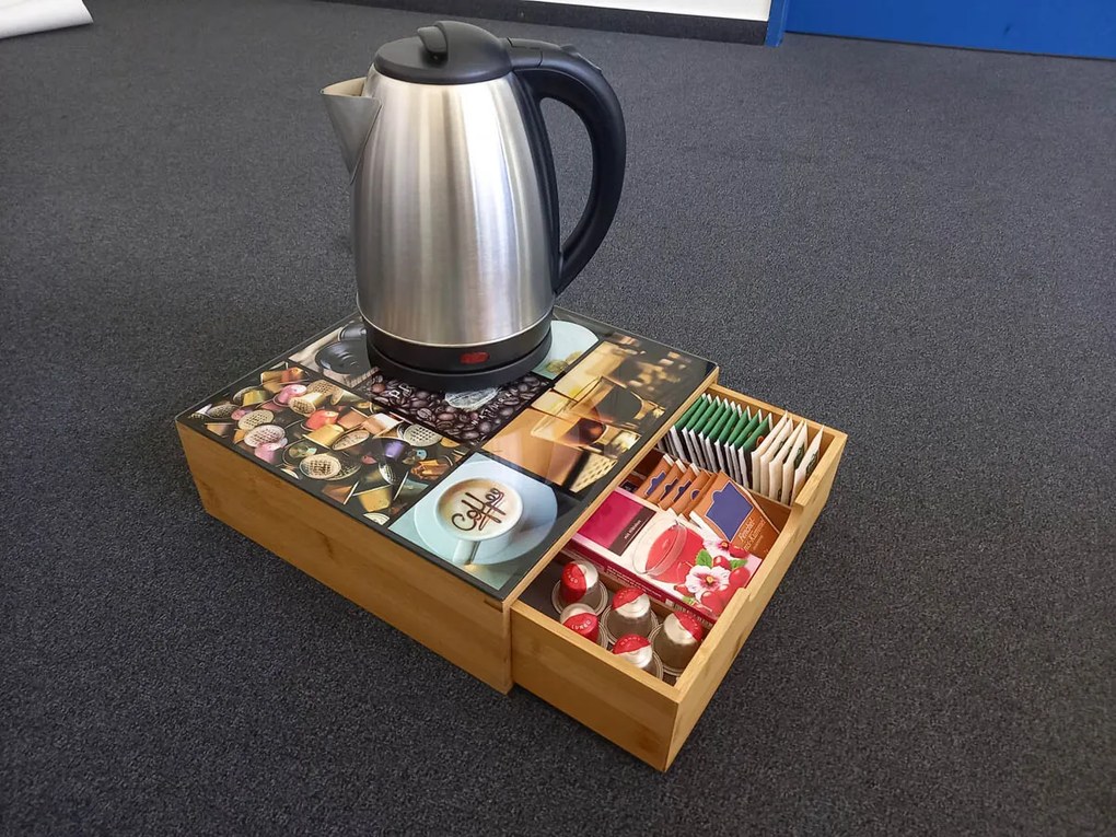 Organizér na čaj a kávové kapsuly 30 x 30 x 10 cm