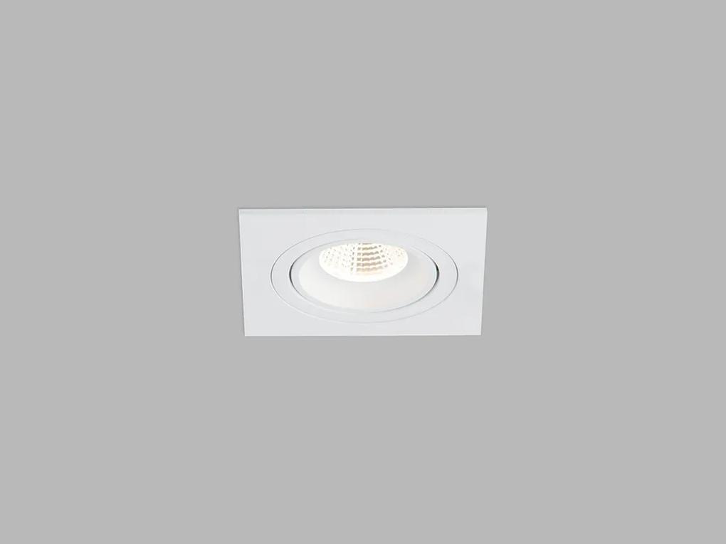 LED2 Zápustné stropné LED osvetlenie 191N, 6W, teplá biela, štvorcové, biele