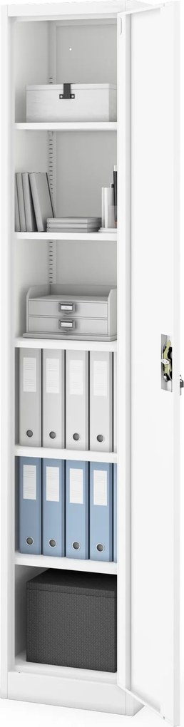 Kartotéková skriňa na kľúč biela ALEX H2200 450 x 2200 x 400 mm