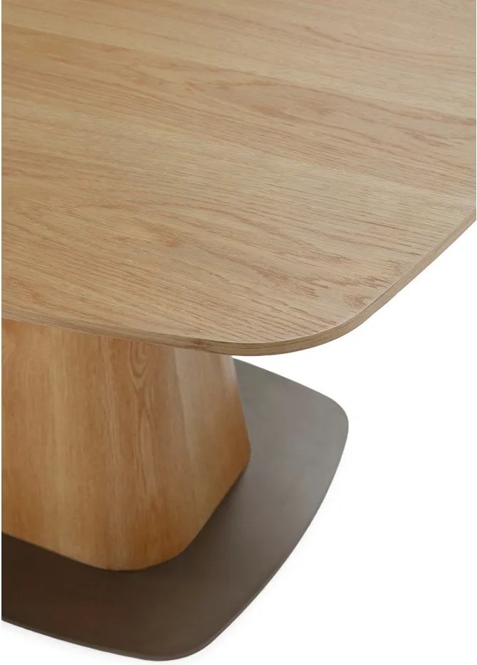 Jedálenský stôl v dekore duba 120x120 cm Etel – MOME