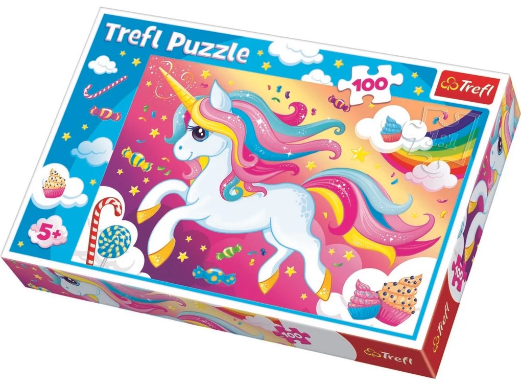 Trefl Puzzle Sladký jednorožec, 100 dielikov