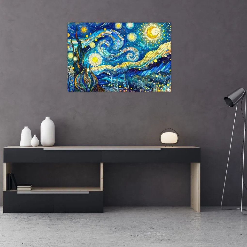 Obraz – Mozaika hviezdnej noci (90x60 cm)