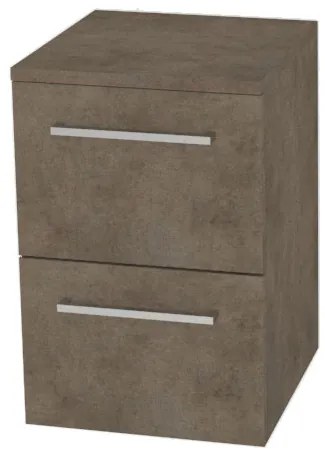 Mereo Bino, kúpeľňová skrinka spodná 50 cm, Multidecor, Betón Chicago tmavosivý, MER-CN694BCS2