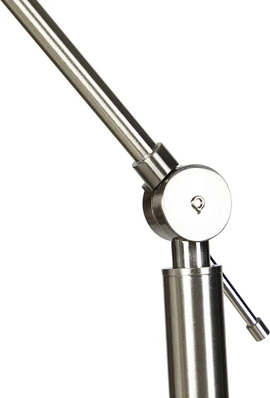 Stojaca lampa čierna nastaviteľná so zeleným tienidlom 50 cm - Editor