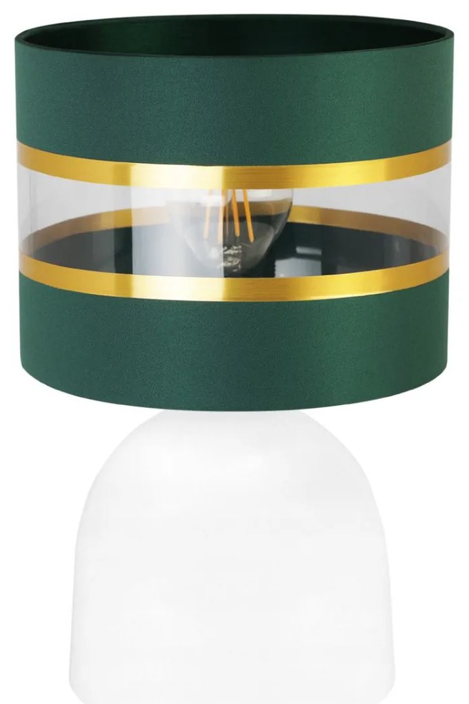 Stolná lampa Elegance, 1x textilné tienidlo (výber zo 6 farieb), (výber z 2 farieb konštrukcie), g