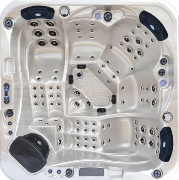 Akrylátová vírivka Spring Spring cappucino se šedou bočnicí