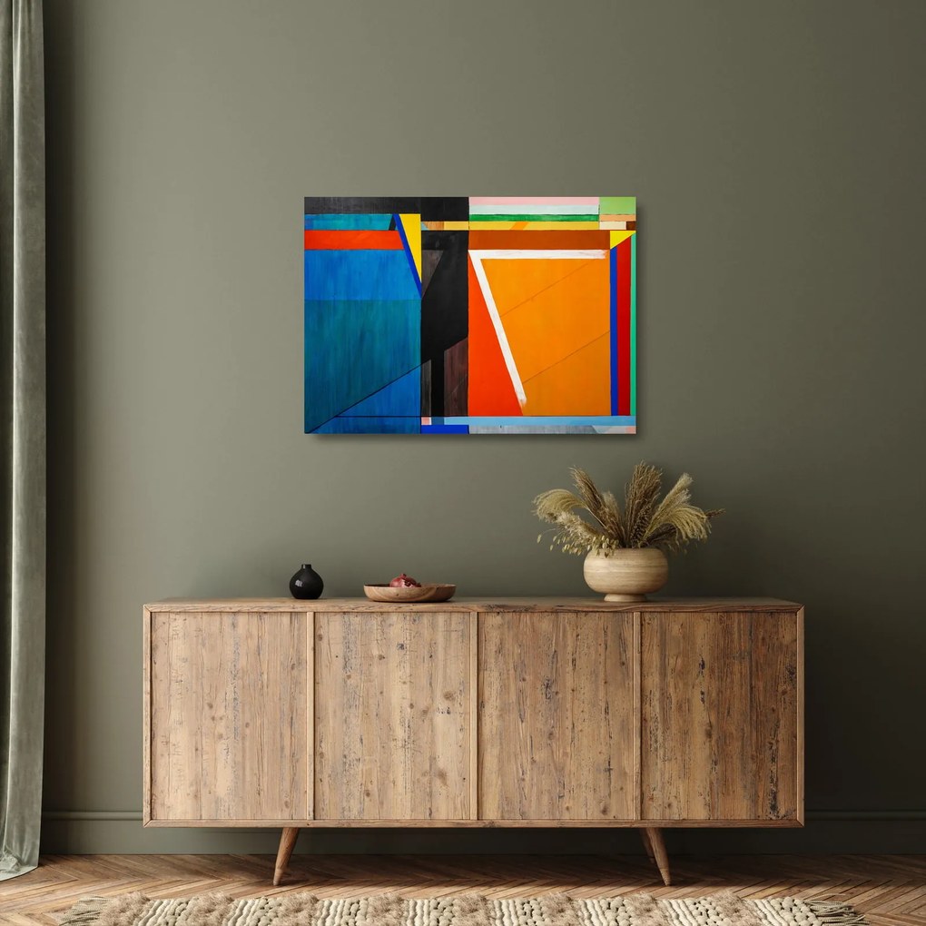 Sklenený obraz - Geometria (70x50 cm)