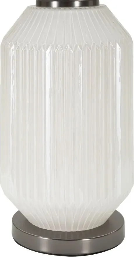 Stolná lampa Brighty 65 cm šedo-biela