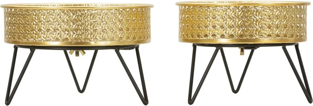 Sada 2 ks stojanů na květiny Bossy zlatá