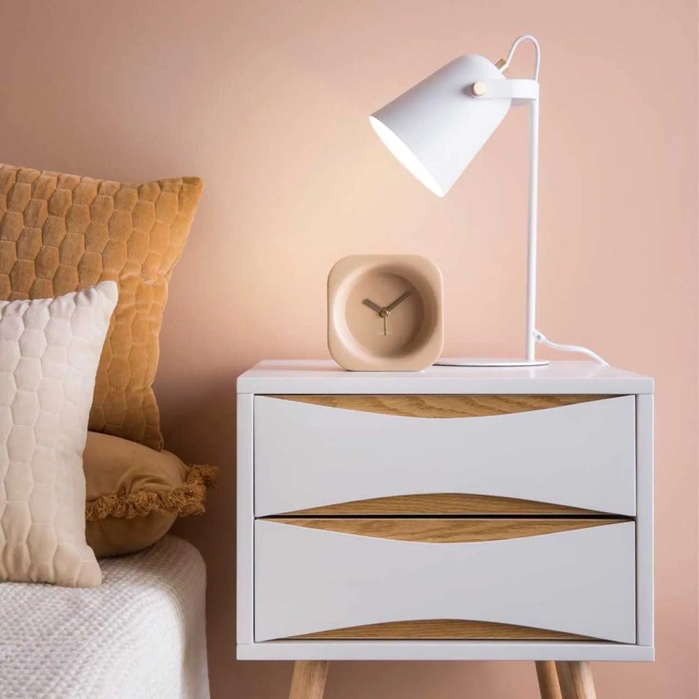 Stolná lampa Steady biela 12,5 x 36 cm