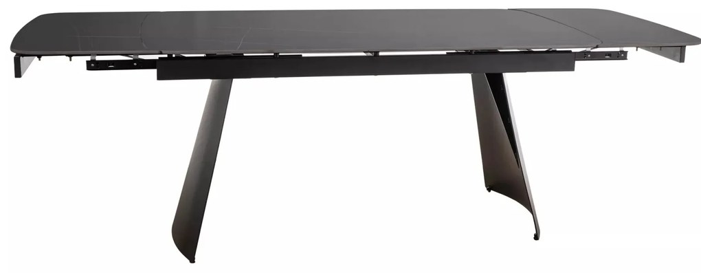Rozkládací jídelní stůl Bacardi 160/240 cm černý
