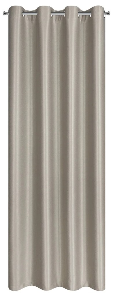 ZATEMŇOVACÍ ZÁVES NA KRÚŽKOCH SELINA 140X250 CM TMAVOBÉŽOVÁ