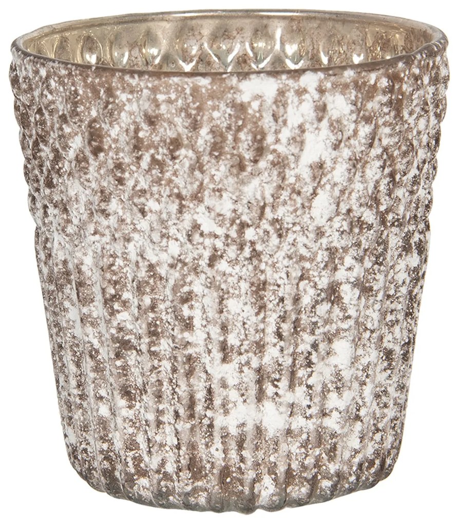 Sklenený svietnik na čajovú sviečku Claire - Ø 13*12 cm