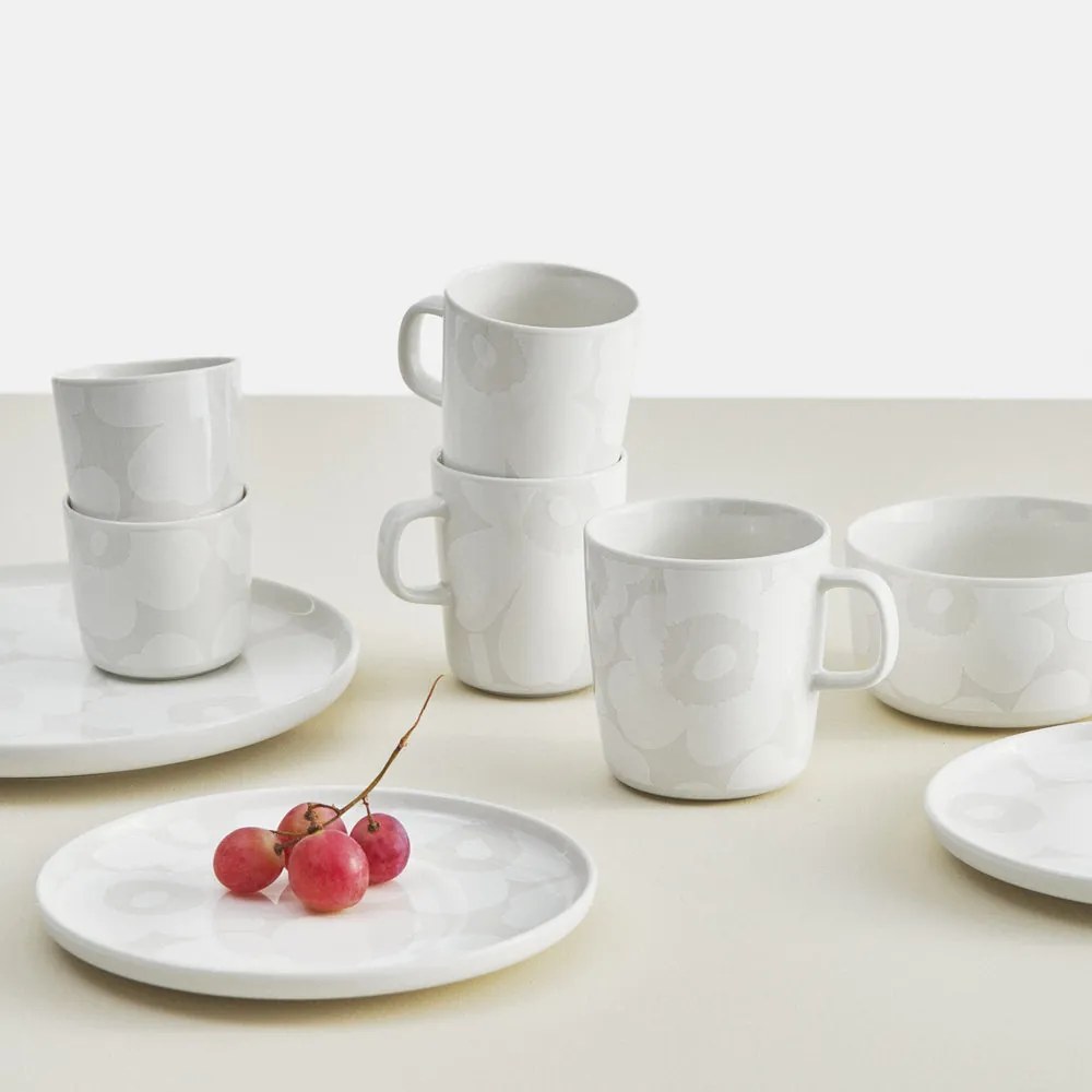 Marimekko Šálka Oiva Unikko 200ml sada 2ks biele