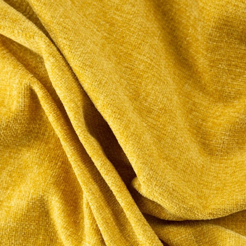 Medovo žltá ľahká akrylová deka 130 x 170 cm