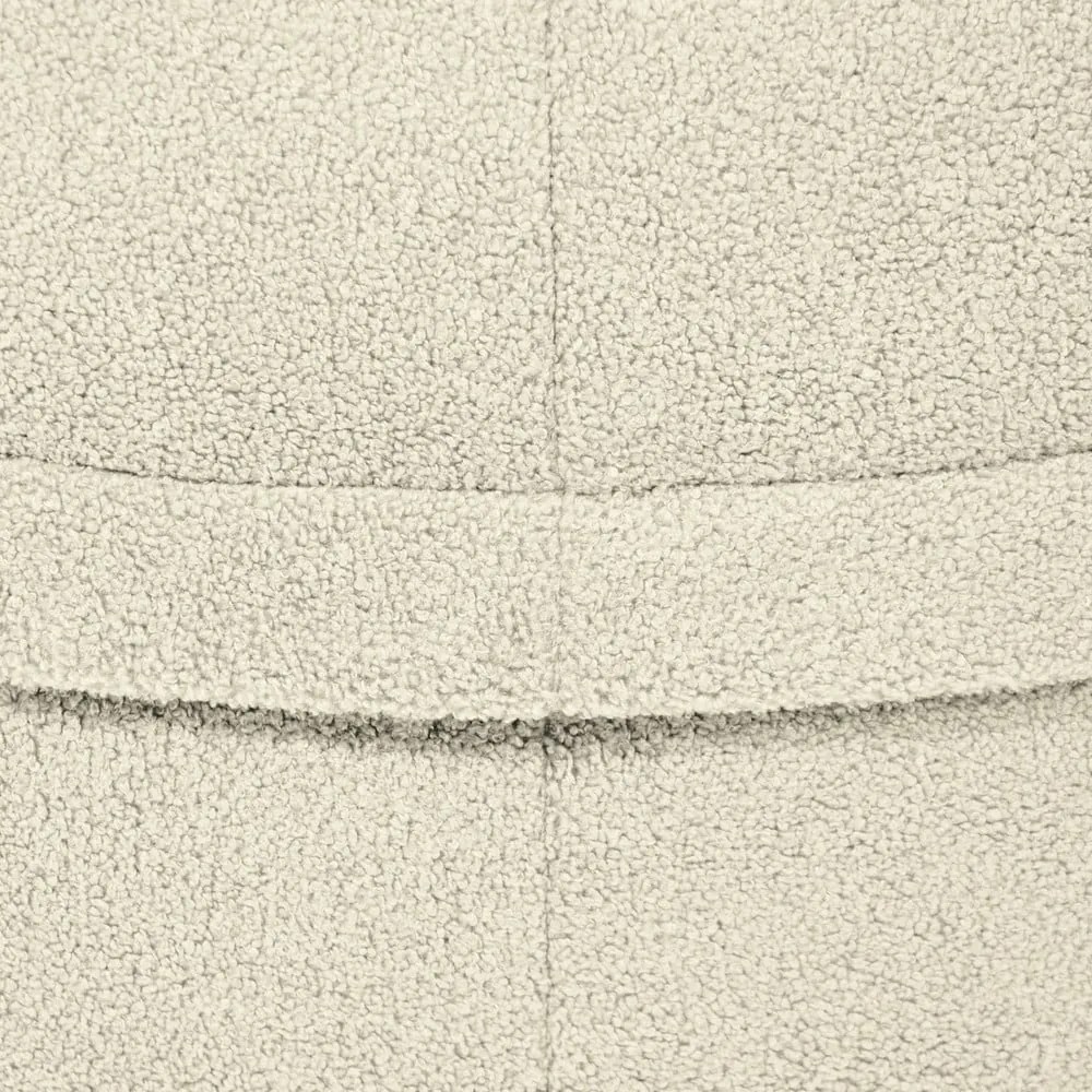 Krémový sedací vak z textílie buklé Roll 105 – SLOWDOWN