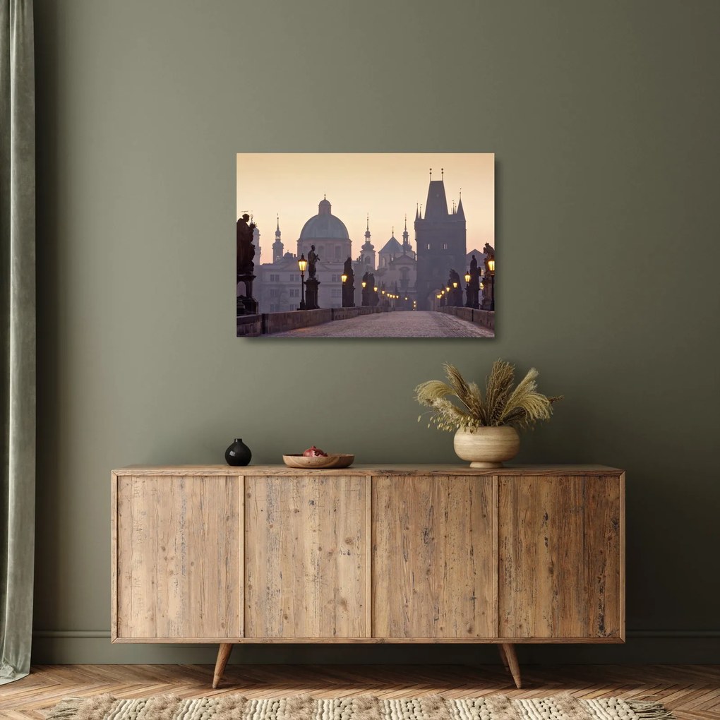 Sklenený obraz - Karlov most (70x50 cm)