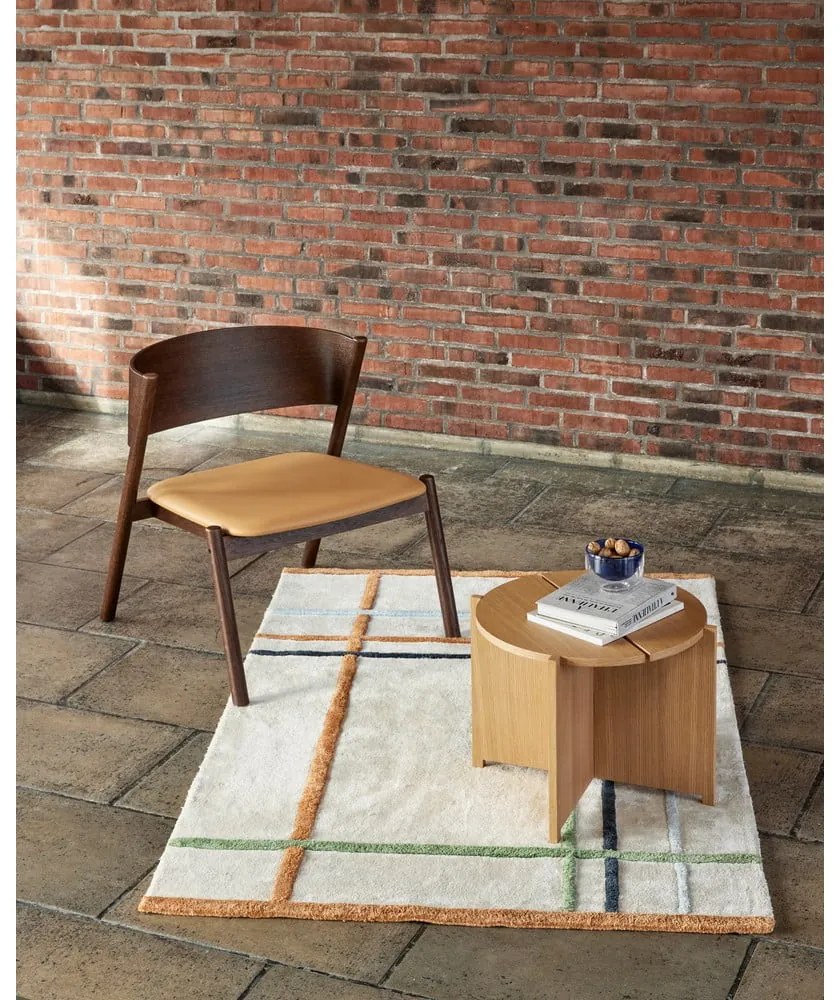 Tmavohnedé kreslo Oblique – Hübsch