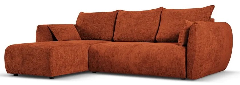 Oranžová rohová pohovka (ľavý roh) Matera – Cosmopolitan Design