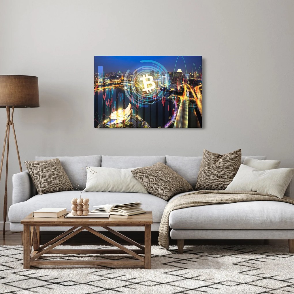 Obraz - Mesto investícií (90x60 cm)