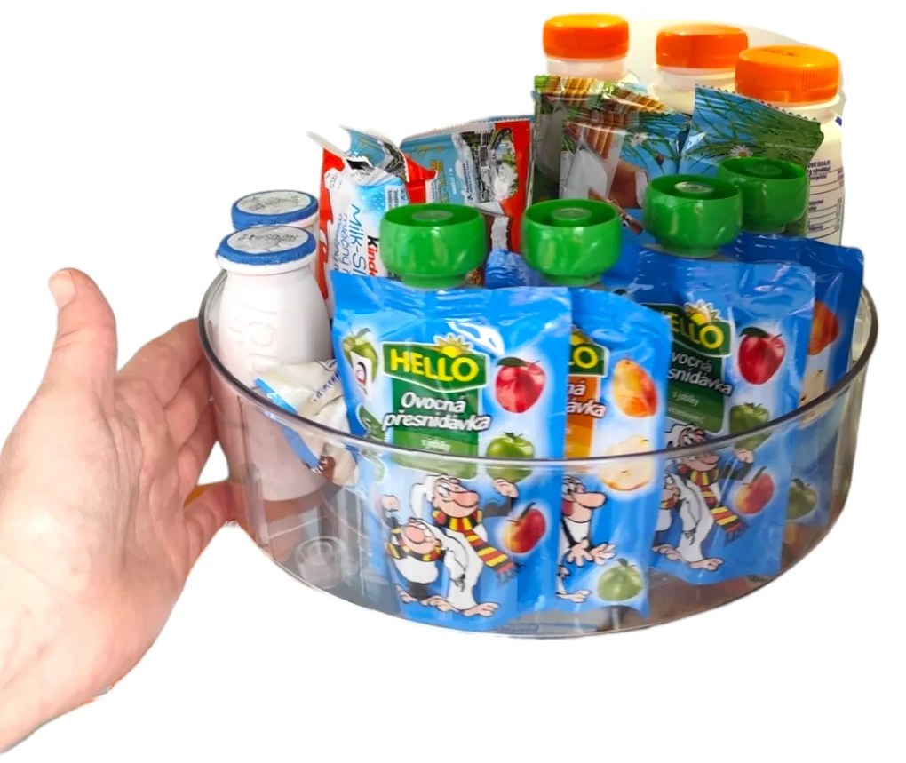 Otočný organizér s priehradkami, Zeller COMPACTA pr. 27 x 9 cm