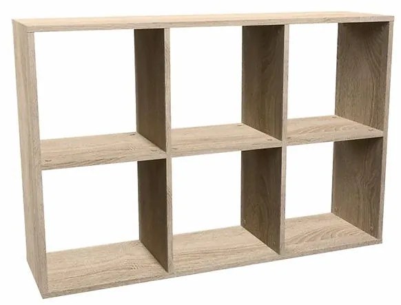 Regál Malax 2x3 Sonoma