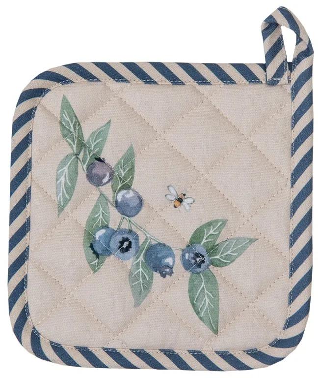 Bavlnená chňapka - podložka Blueberry Fields - 16*16 cm