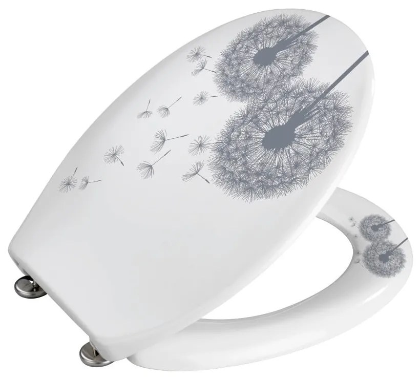 WC sedadlo s jednoduchým zatváraním Wenko Astera, 45,5 × 38 cm