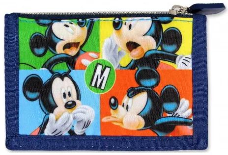 Setino - Detská textilná peňaženka Mickey Mouse (Disney), 12,5 x 9 cm