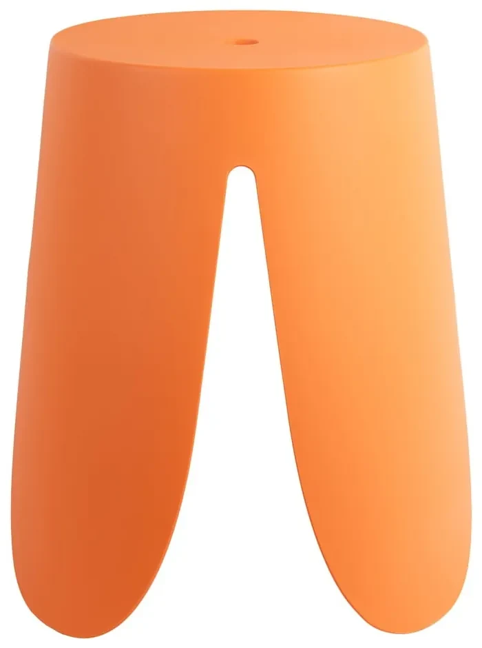 Oranžová plastová stolička Ravish – Leitmotiv