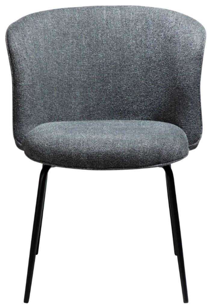 BLISS ČALÚNENÁ STOLIČKA pebble grey/black