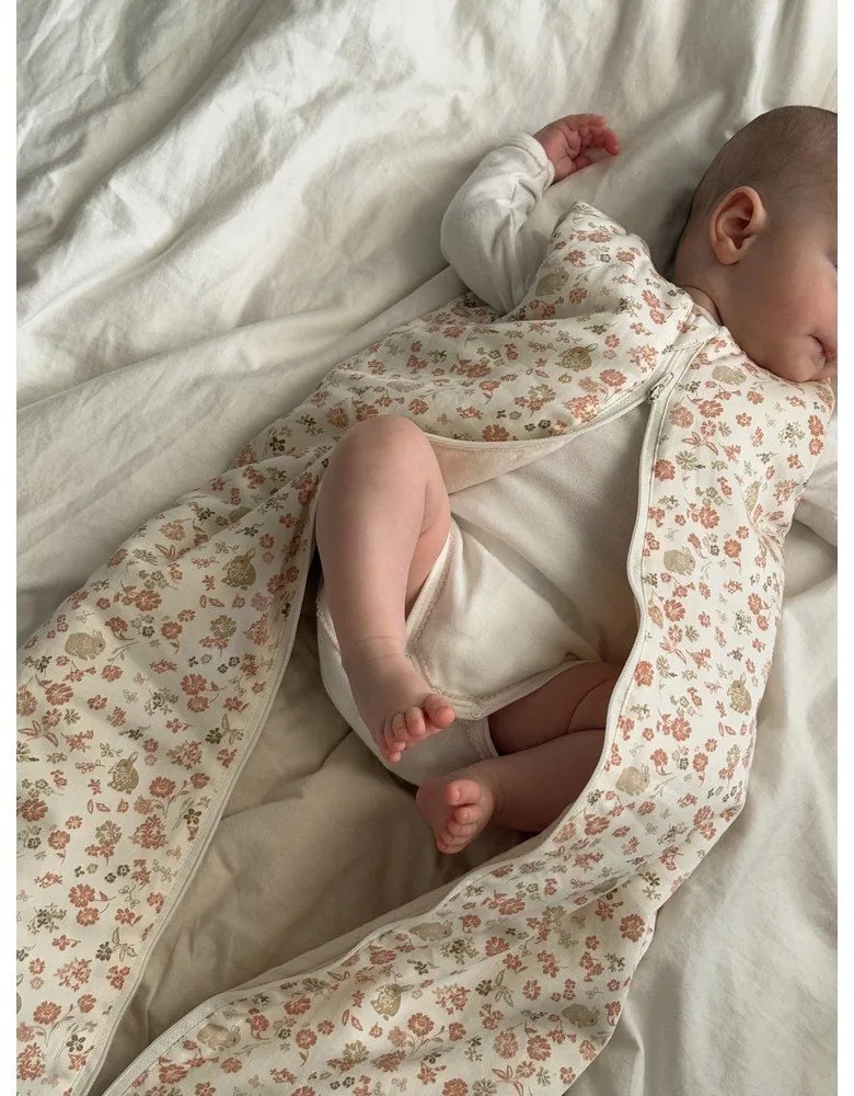 Béžový detský spací vak z Bio bavlny 40x77 cm Augusta – Cam Cam Copenhagen