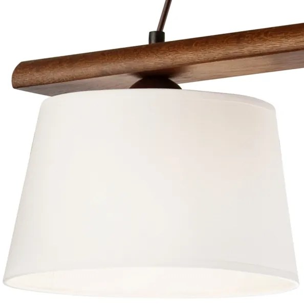 Závesný luster na lanku AIDA 3xE27/60W/230V pr. 25 cm dub/orech