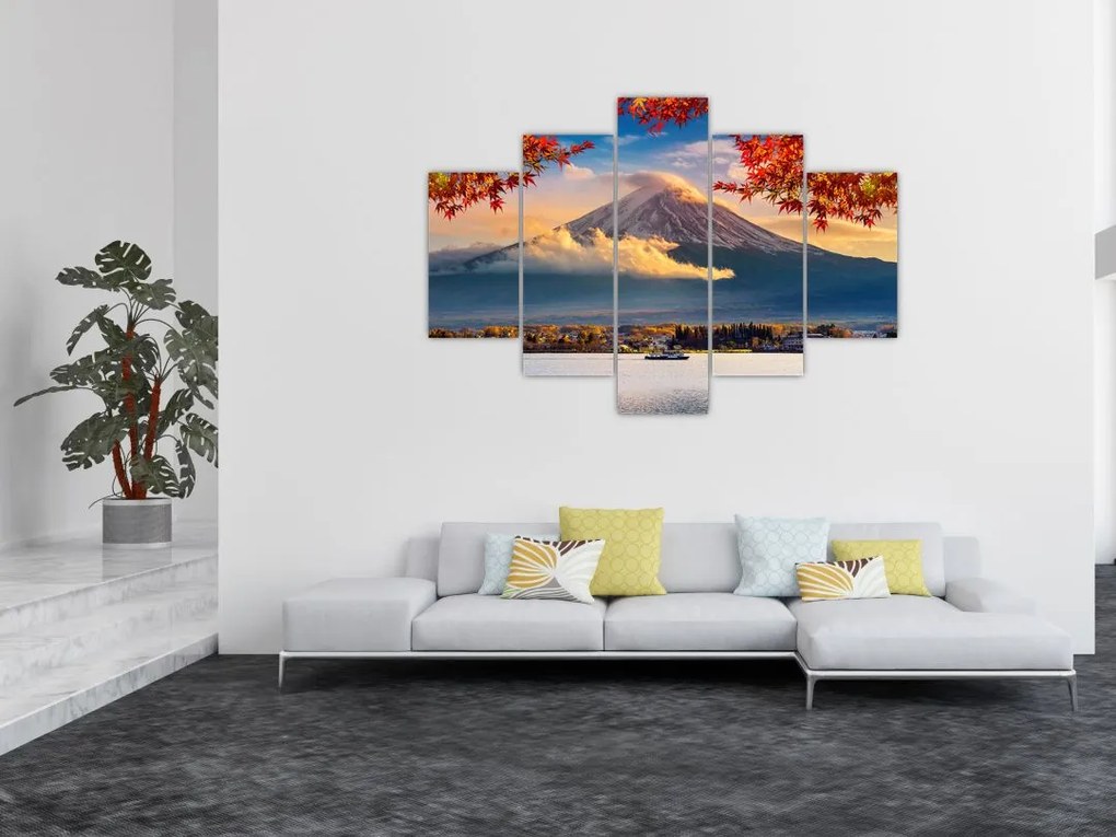 Obraz - Japonsko, Hora Fudži (150x105 cm)