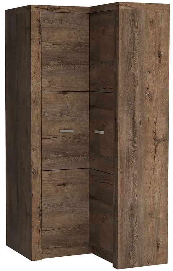 Skriňa rohová Indianapolis I14 tmavý jaseň